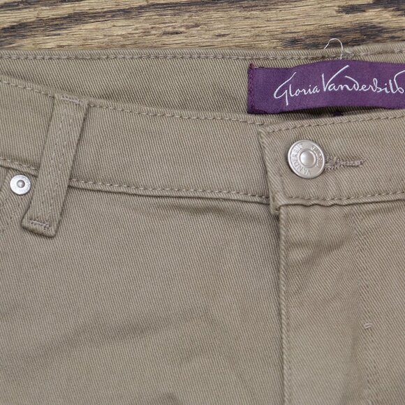 NWT Gloria Vanderbilt Classic High Rise Tapered Jeans Hazelnut Brown 16 Long - Picture 6 of 9